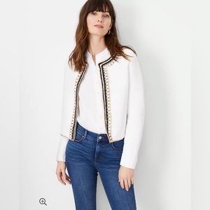 Ann Taylor Crochet Trim Jacket